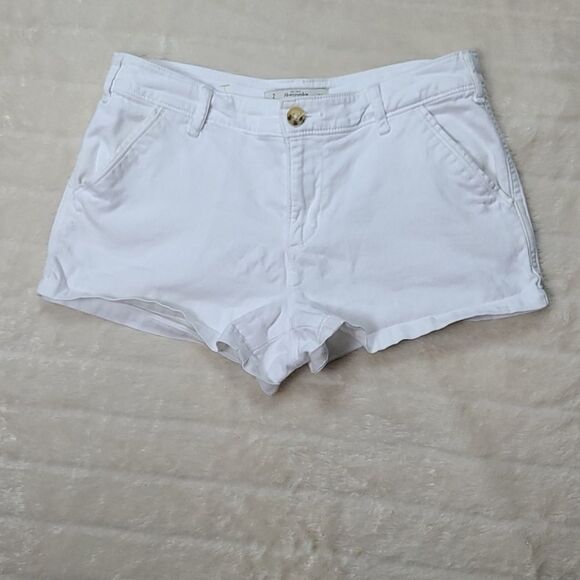 Abercrombie & Fitch Solid White Chino Shorts Size 2/26 Casual Preppy A+F - Picture 8 of 8